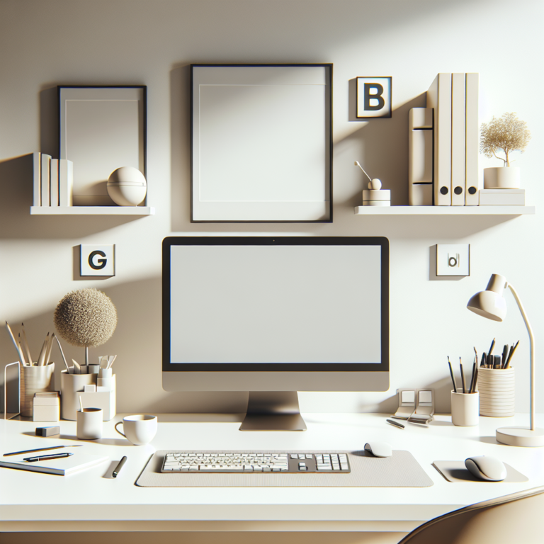 Minimalist Desktop Setup for Productivity