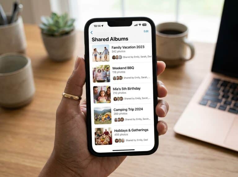 do shared photo albums use icloud storage